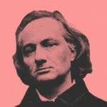 Retrato estilizado de Charles Baudelaire, poeta francés, autor de «Las flores del mal» y precursor del simbolismo.